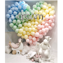 Pastel Colour Latex Balloons (Silkscreen)